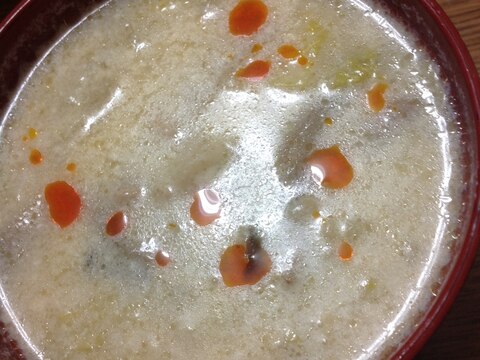 白菜の豆乳スープ